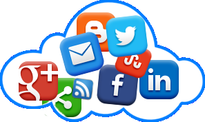 Cloud of Social Media images